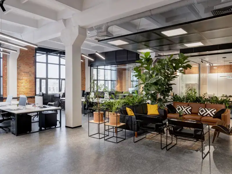 A modern coworking space