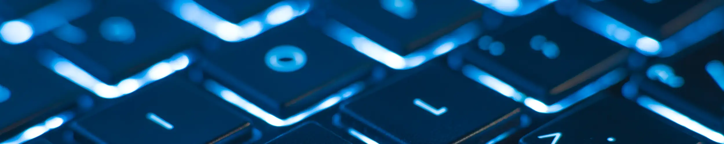 RGB keyboard up close - NFP gaming dev insurance